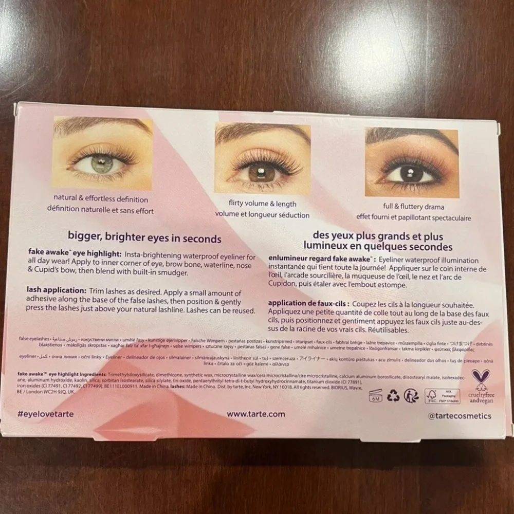 tarte Wide Awake Lashes & Liner Set Brand New In Box 💯 Authentic! - Picture 11 of 14